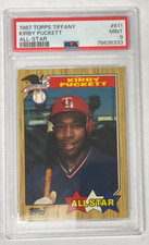 1987 Topps Tiffany #611 Kirby Puckett All Star PSA 9 Mint