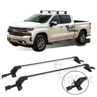 For Chevrolet Silverado 1500 2500 3500 43.3" Roof Rack Cross Bar Luggage Carrier - Imagem 1 de 4