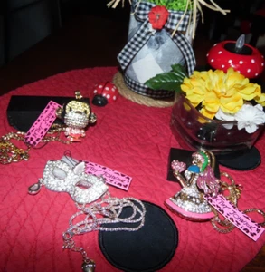 Betsey Johnson ~ Fashion Jewelry Bundle ~ Three Pendants/Necklaces ~ QA #5 - Picture 1 of 2