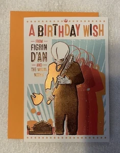 Hallmark Birthday Card ~ Star Wars Figrin D’AN & Modal Nodes Band Musical HTF - Picture 1 of 4