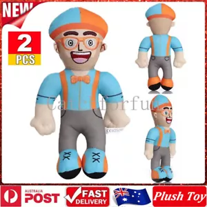 2Pcs Blippi Plush Toy Stuffed Doll Cartoon Blippi Toy Doll Kids Christmas Gifts - Picture 1 of 16