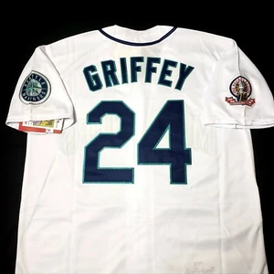 Ken Griffey Jr Seattle Mariners Jersey 1995 Retro Throwback Stitched NEW💥SALE! - Picture 1 of 3