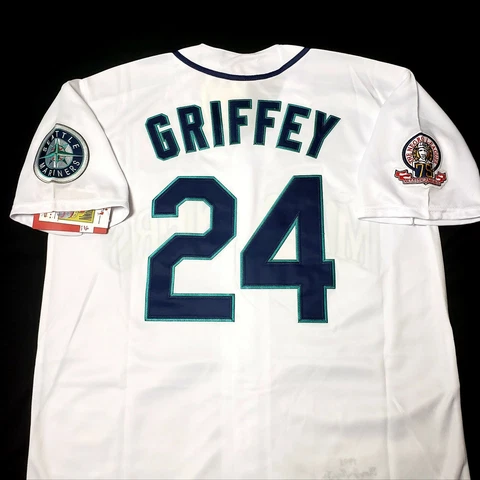 Ken Griffey Jr Jersey Seattle Mariners 1995 Throwback Stitched NEW With Tags! Cover