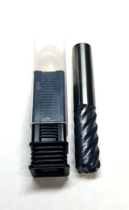 RCT 1/2" 5 Flute Variable Helix Carbide End Mill – NACo Coated – 30° Helix – Made In USA