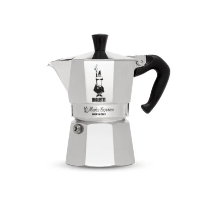 Bialetti Caffettiera Moka Express in alluminio da 1 a 18 tazze - Immagine 1 di 4