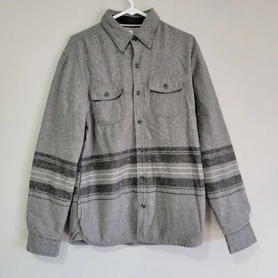 Levi's Shan Wool Blend Gray Button Up Shirt Jacket Men Size Medium - Image 1 of 4