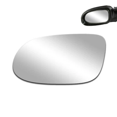 Vidrio espejo retrovisor para Mercedes-Benz CLK SL SLK conductor lado izquierdo adhesivo de repuesto Foto 1 de 4