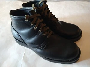 Wesco Boots Men's 12 D Black Custom Jobmasters New Sole Work Biker Made In USA - Picture 1 of 14