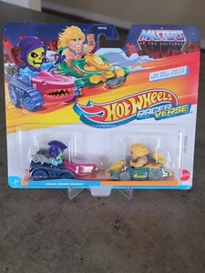 🔥 Hot Wheels Racer Verse MOTU Exclusive Skeletor & He-Man *Y24 🔥 - Picture 1 of 4