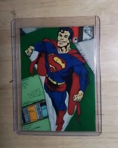 Christopher Reeve Superman Custom Sketch Card Print, Man Of Steel! - Picture 1 of 2