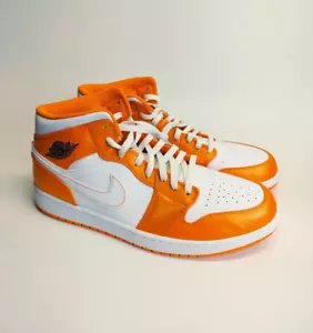 Nike Air Jordan Retro 1 Mid SE arancione metallizzato DM3531-800 uomo taglia 13 - Foto 1 di 8