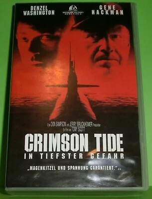 Crimson Tide - In tiefster Gefahr (VHS Kassette) Denzel Washington, Gene Heckman - Bild 1 von 3
