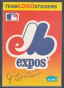 JIM BRITTON 1991 Fleer Logo Aufkleber Montreal Exposes TTM/IP signiert signiert handsigniert - Bild 1 von 2