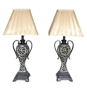 PAIR OF LARGE STYLECRAFT TABLE LAMP BASES 81cm (SHADES SOLD SEPARATELY)