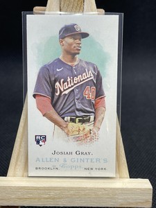2022 Topps Allen & Ginter Josiah Gray Mini Rookie Design Variation SP RC #RDV-18