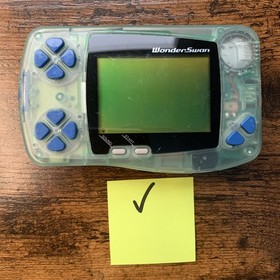 Bandai WonderSwan Original Clear Blue Handheld Console NTSC-J