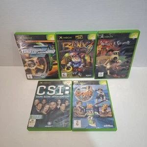Xbox Original Microsoft 5 Game Bundle Need For Speed Blinx Walace And Gromit - Picture 1 of 17