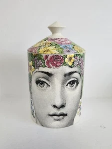 USADO Fornasetti Profumi Flora Vela Perfumada 300G Cerámica Tapa Tarro - Imagen 1 de 9