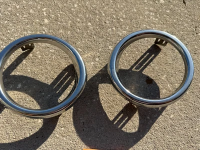 Biseles antiniebla delanteros cromados izquierda y derecha Infiniti M37 M56 Q70 2010-2014 OEM Foto 1 de 4