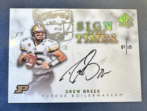 Drew Brees 2012 SP Authentic Sign of the Times Auto # 1/10 Hand Numbered SSP - Picture 1 of 4