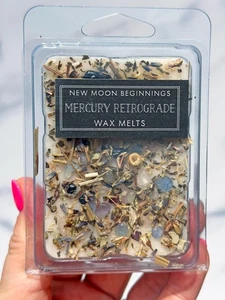 Quecksilber Retrograde Wax Melts von New Moon Beginnings, Duft, Kristalle & Kräuter - Bild 1 von 10