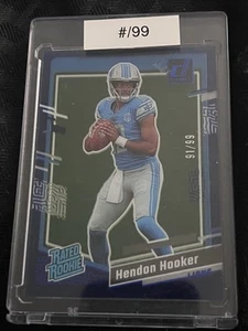 2023 Panini Clearly Donruss Hendon Hooker Rated Rookie Blue #’D /99! RC #61 - Picture 1 of 2