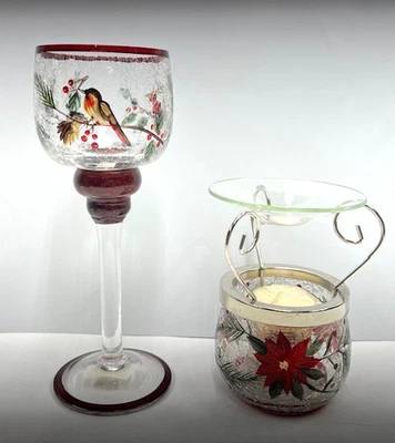 Nuevo de Lote Antiguo Yankee Candle Crackle Navidad Té Luz Soporte y Calentador - ENVÍO GRATUITO Foto 1 de 4