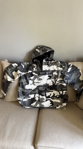 Giacca mimetica Supreme in pelle anorak Large