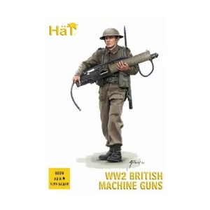 Hat Industries Mini 1/72 WWII British Machine Gun Team New - Picture 1 of 1