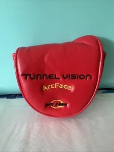 Ray Cook Tunnel Vision ArcFace Red Putter Headcover - Picture 1 of 2