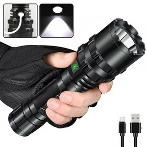Linterna Súper Brillante Linterna Táctica LED Batería Recargable Linterna - Imagen 1 de 13