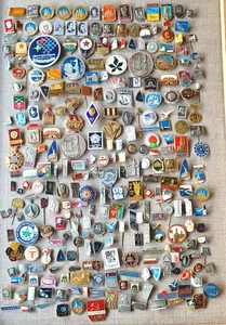 Set of 268 Different USSR Soviet russian badges pins - Picture 1 of 24
