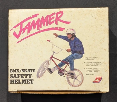 Casco de BMX/PATÍN VINTAGE 1990 Jammer con caja ~ RAD Foto 1 de 4