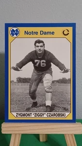 1990 Collegiate Collection Notre Dame Zygmont Ziggy Czarobski #158 - Picture 1 of 6