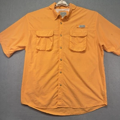 Bimini Bay Shirt Adult Extra Extra Large Orange Vented Fishing Hiking Camping - Image 1 of 4