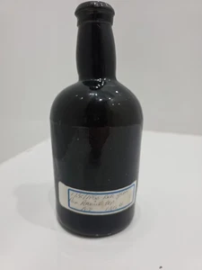 ENGLISCHES SCHWARZES GLAS ENDE 18. JAHRHUNDERT RUMFLASCHE VINTAGE SELTEN - Bild 1 von 5