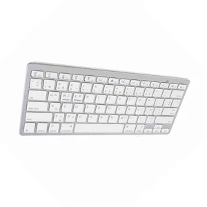 French AZERTY Layout Wireless BT Keyboard Portable Compact Ultra Thin Biling HOT - Picture 1 of 24