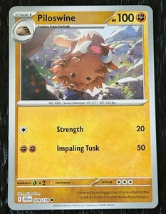 Piloswine - 078/159 - Common - Reverse Holo - Near Mint Pokémon Journey Together - Picture 1 of 3