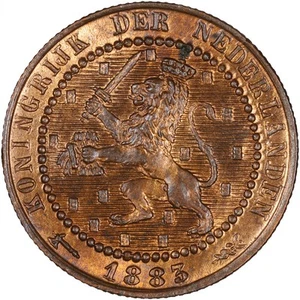 Netherlands 1883 Cent CHOICE R+B UNC - Picture 1 of 2