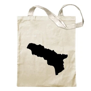 Abchasien Umriss Kontur Tragetasche Baumwolltasche Stoffbeutel langer Henkel - Picture 1 of 91