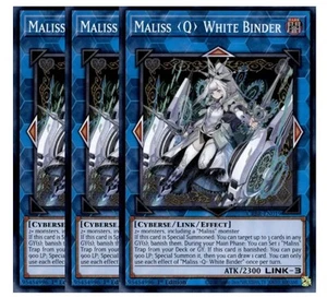 3x Maliss Q White Binder CRBR-EN019 Crossover Breakers 1st Edition Super Rare - Picture 1 of 1