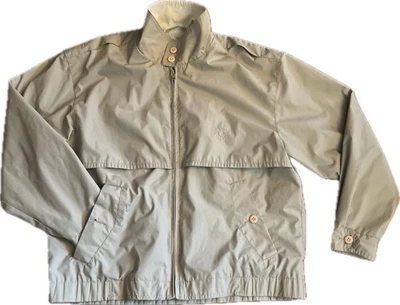 VTG Members Only Classic Embroidered Logo Tan Jacket w/ Plaid Lining Men's 40 M - Image 1 of 4