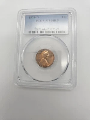 1974 D Lincoln Memorial Cent DDO DDR PCGS MS 64 RB - Image 1 of 2