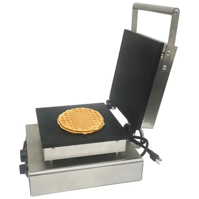 Electric Waffle Maker Machine 10" x10" Square Pan Ice Cream Cone Maker 110V - Image 1 of 4