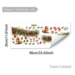 ChristmFor as Themed PVC WFor all Stickers for Windows For and WFor alls - Picture 1 of 6