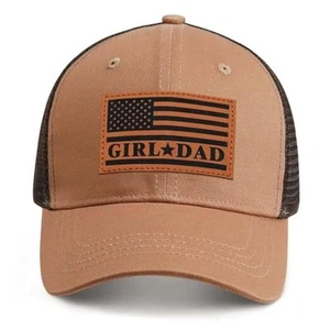 Girl Father Daddy Gifts Dad Hats for Men, Adjustable Dad Trucker One Size Camel - Picture 1 of 7