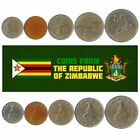 5 COINS FROM ZIMBABWE. 1980-2018. 1-50 CENTS. AFRICAN COLLECTIBLE MONEY