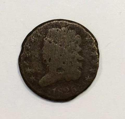 1825 Classic Head Half Cent Poor Condition Cover