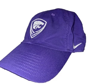 Nike K-State Wildcats Soccer Hat Team Issue Embroidered Adjustable Cap Purple - Picture 1 of 7