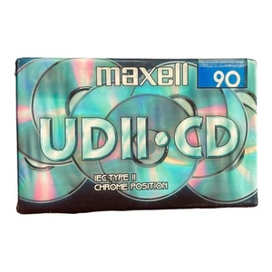 Maxell UDII CD 90 Mins IEC Type II/Chrome Position Sealed Cassette Tape - Picture 1 of 24